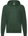 Heren Hoodie Fruit of the Loom Lightweight 62-140-0 Bottle Green